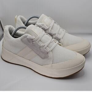 Sorel Out N About III Low Sneaker Women 11 Sea Salt Chalk White Rubber Shoes